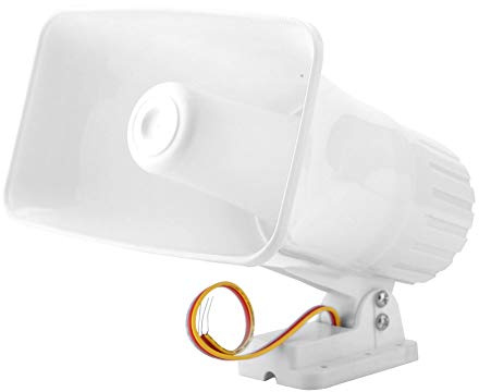Sirène Double Tonalité 150 DB DC 12V Sirène Filaire Double Tonalité Système D'alarme Antivol Avertissement Althorn pour la Sécurité à Domicile