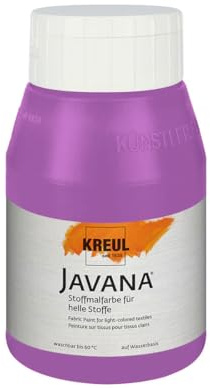 KREUL 90539 - Pintura para textil translúcida lila 500ml. JAVANA TEX