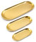 ANZOME Serviertablett kleines Dekotablett Goldene ovale dessertschale schmuckständer Gold Dekoration für zuhause (Set of 18 23 30CM)