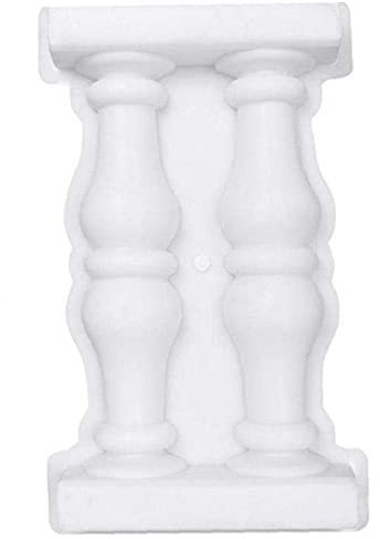 TOSSPER White Double Roman Column Mould Concrete Fence Mould Making Diy Craft Home Garden Decoration
