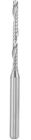 sourcing map CNC Spiral Router Bits 1/8 3.175mm Shank, 2mm x 22mm Upcut Solid Carbide End Mill Single Flute Milling Cutter, for Acrylic PVC MDF Wood Hardwood