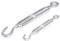 Spannschloss M3 Form C Öse-Haken 2 Stück Edelstahl EN 1.4401 Spannschraube A4 NIRO, Nirosta