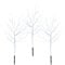 LED Lichterbaum Lichtersträucher Baum Weihnachtsdeko Indoor & Outdoor | 3x32 warmweiße LEDs | elastische Flexible Zweige | IP 44 Spritzwassergeschützt (LED Lichtersträucher 3er Set Birke)