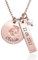 MYKA – Gioielli per Neomamme – Collana a ciondolo con piedini di bimbo - Regali per la Festa della Mamma (Placcato oro rosa 18K)