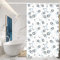 Miorkly Shower Curtain White,Anti-Mould Proof Resistant,Waterproof,Resistant Washable Christmas Bathroom Curtains,EVA,12 Hooks (200 x 180 cm)