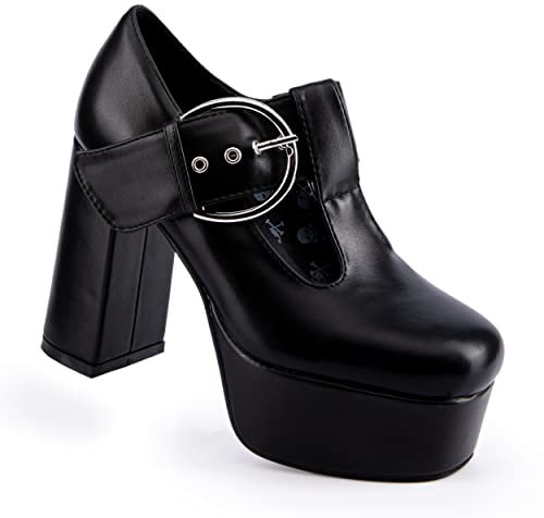 LAMODA Damen Dream Lover Court Shoe, Black Pu, 37 EU