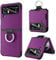 BENTOBEN for Samsung Galaxy Z Flip 4 Case with Ring Holder, Heavy Duty 2 in 1 Full Body Rugged Shockproof Protection Cover Girls Women Boy Men Covers for Samsung Z Flip 4, Dark Purple