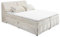 VALENCIA 5 Boxbett 180x200 in Creme - Bequemes Doppelbett mit Bettkasten & Kaltschaum Topper - 183 x 105 x 240 cm (B/H/T)