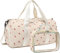 Reisetasche für Fitnessstudio, Sport, Damen, Mädchen, Workout, Reisetasche, Wochenendtasche, mit Schuhfach und Nassfach, 2-beige, L, Reisetasche