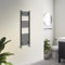 Warmehaus Towel Radiator 1200 x 400mm Grey Contemporary Bathroom Towel Rail - Straight