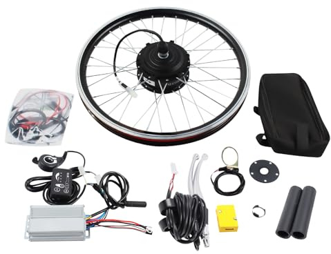 CCAUUB 20 Zoll elektrisches Fahrrad Fahrrad Vorderrad Umbau Kit 36V 250W vordere Motor Nabe Elektronische Leistungsbremse mit LED-Anzeige