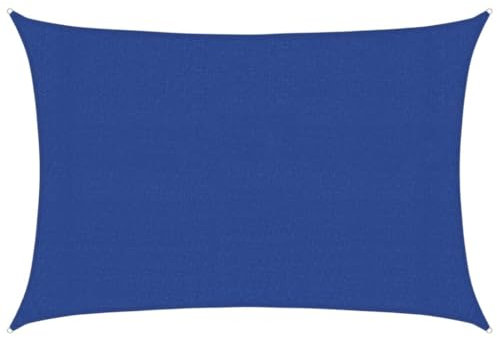 vidaXL Toldo de Vela Rectangular HDPE Azul 160 g/m² 3x5 m