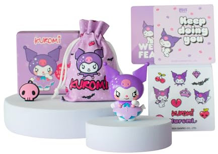 COMANSI Figura Coleccionable Kuromi con 5 Accesorios exclusivos Hello Kitty and Friends