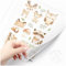 Moonworks® Bügelbilder Set für Kinder Waldtiere Personalisiert Tiermotive Wunschname Patches zum Aufbügeln auf Textilien Große Tiere Set weiß standard