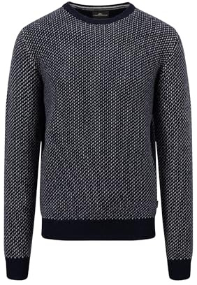 FYNCH-HATTON Pullover mit Rundhalsausschnitt im Two-Color-Look