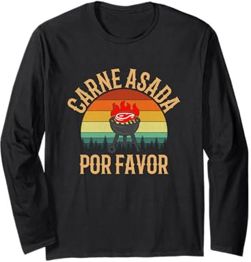 carne asada, bbq grillen carne asada Langarmshirt
