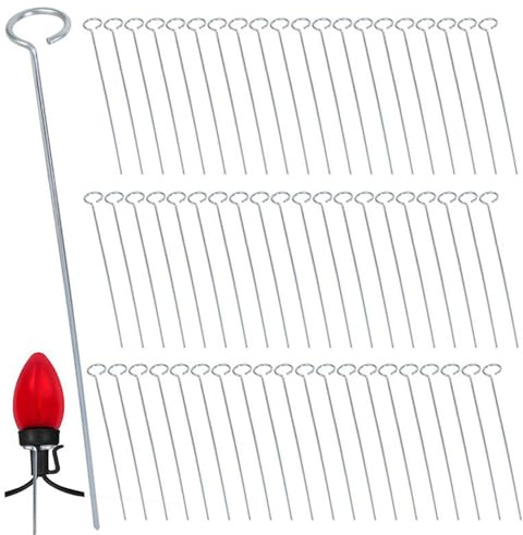 Zhadyu Weihnachtslicht Garten Stäbe,30 cm Rasen Boden Party Dekoration - Weihnachtslicht-Stäbe Für Den Außenbereich - für Garten, Weg, Gehweg, Einfahrt, Hinterhof, Balkon und Bauernhof