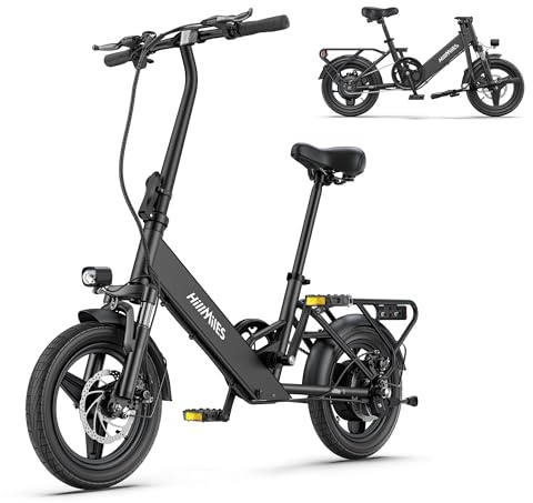 Mile1 14 Elektrofahrrad Für Erwachsene Und Jugendliche, Ausgestattet Mit 36V 10,4 Ah Batterie, 25 Km/H Und 40–60 Km Reichweite, Leicht Und Einfach Zu Transportieren, E-Bike Für Städtische Pendler