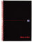 Oxford Black n’ Red A4 Wirebound Notebook – 100 Lined Pages, Durable Card Cover, Lay‑Flat Double‑Wire Spine, Optik Paper, Scribzee‑Enabled