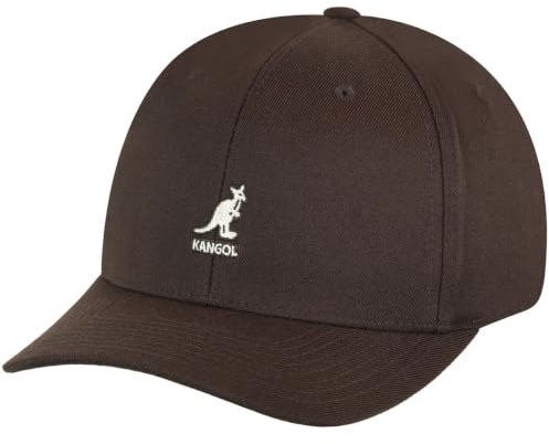 Kangol Wool Flexfit Baseball Cap, Small/Medium, Brown