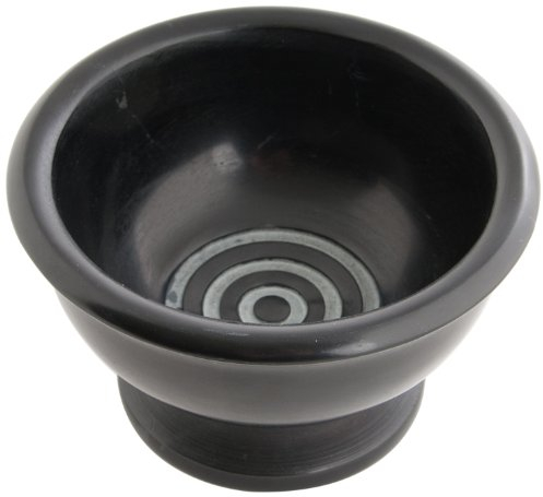 Berk ST-114 Räucher-Zubehör - Momi - Specksteinschale, 12 cm, schwarz