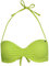 O'Neill M&M Solid Padded Wire C Bikini Top, verde lima, 44