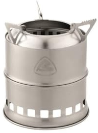 Robens Lumberjack Wood Stove, Silver, 13.5 x 16 cm