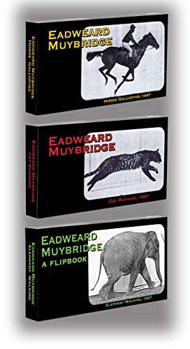 Fliptomania Muybridge Daumenkino 3-Pack: Pferd, Katze, Elefant