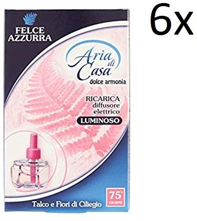 Felce Azzurra aria casa talco e fiori di ciliegio ricarica diffusore elettrico