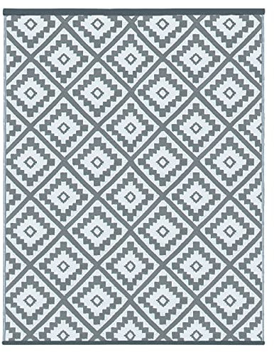 IDMarket - Tapis extérieur Bahamas Gris 160 x 260 CM