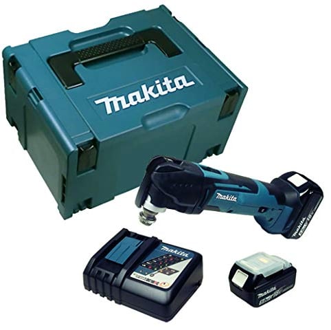 Makita DTM 51 Akku Multifunktionswerkzeug mit 2 x Akku 5 Ah + Ladegerät im Makpac