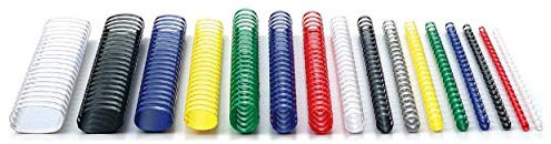 Anneaux en plastique - Anneaux pour relier 12 mm blanc - Capacité de reliure : 100 feuilles - Lot de 100 pièces