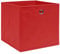 vidaXL 4X Aufbewahrungsbox Zusammenklappbar Spielkiste Regalkorb Faltkiste Korb Kinderbox Box Kiste Faltbox Vliesstoff 28x28x28cm Dunkelrot
