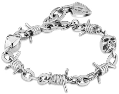 Police Herren Armband aus Edelstahl hergestellt, Farbe: Silber, Länge: 20 cm, PEJGB2112321