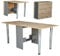 Rodnik Esstisch ausklappbar -Küchentisch - Klappbarer Tisch- 174 x 80 x75 cm - Klapptisch - Funktionstisch - Bürotisch - Holzoptik- Eiche Grau