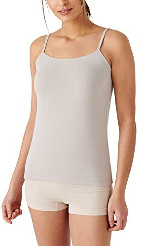 Damart Femme Caraco Fines Bretelles Thermolactyl Sensitive, Biais Fils Brillants Damart Sous v tement, Marron Ficelle, XL EU