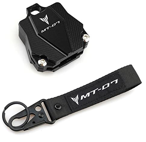 SXHM Motorrad Schlüsselanhänger Für Yamaha MT07 MT-07 2015-2021 Universal Zubehör Schlüsselhülle Schutzhülle & (Farbe : 1 Set Black, Size B)