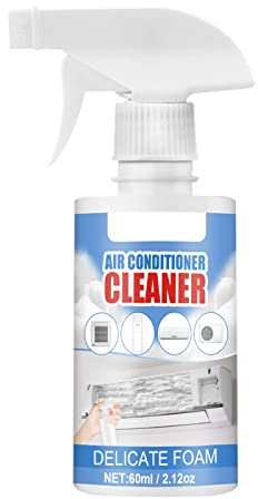 Air Conditioner Cleaner Foam Spray, Air Conditioner Foam Coil Cleaner, Multipurpose Rinse Free Foaming Cleaner Spray, Multipurpose Powerful Cleaner Stain Remover Deodorizing Cleaning Foam Agent 60ml