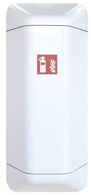 Eichner 9127-01108 Designschrank für Feuerlöscher, Defi und Verbandskasten, Größe 1027mm x 433mm x 225mm, Rot