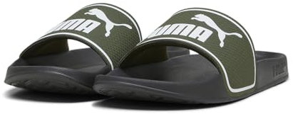 PUMA Unisex Leadcat 2.0 Slide Sandal, Myrtle White Black Green, 44.5 EU