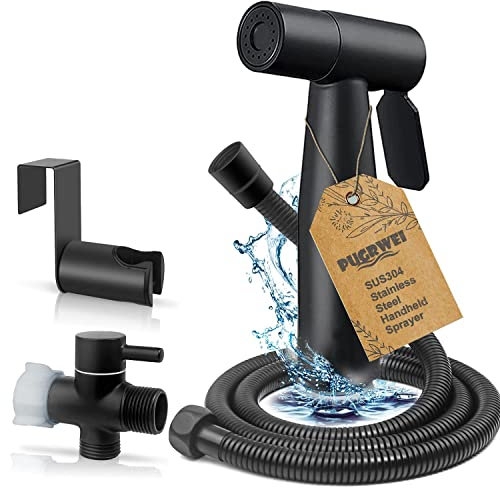 Pulverizador de inodoro de mano para bidé, juego de pulverizador de bidé de baño moderno de alta calidad para control de presión de agua ajustable, rociador de pañales de tela para bebé con accesorios