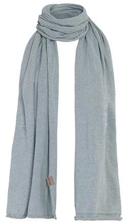 KNIT FACTORY - Iris Schal - Schal für Damen und Herren - Hochwertige Qualität - Bequemer Schal aus 92% Recycelte Baumwolle - Indigo
