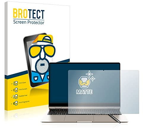BROTECT Schutzfolie für Samsung Galaxy Book3 360 15.6 | Entspiegelnder Displayschutz Made in Germany Matte Displayschutz-Folie Anti-Reflex Anti-Fingerprint Einfache Montage