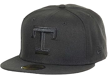 New Era Texas Rangers MLB Cooperstown Black on Black 59Fifty Basecap - 7-58