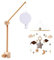 Surakey Mobile Bébé Bois, Cloches de Lit Bébé, Cloche à Vent étoile en Bois+Boîte à Musique+Support Mobile Bébé Bois, Suspension Mobile Musical Bébé pour Chambre d'enfant, Décoration De Maison