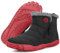 Gaatpot Stivaletti da Invernali Donna Barefoot Scarpe Stivali da Neve Uomo Caldo Fodera Scarponcini Minimaliste con Zero Drop Soles Nero_rosso 42