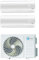 Climatizzatore Condizionatore Inverter Diloc Over dual split 9+9 9000+9000 Btu D.Over214 R 32 A++ Wi-fi Optional