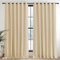 PONY DANCE Beige Energy Saving Privacy Curtains for Bedroom - 2 Panels Thermal Door Curtains 90 x 90 Inch Noise Reduce Drapes for Living Room/Hotel/Home Office/Hallway/Kitchen, Biscotti Beige