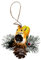 HOOTNEE Eichhörnchen Anhänger Thanksgiving-Baum- Tannenzapfen Ornamente Eichhörnchen-Ornament Weihnachts-plüsch-Ornament Weihnachtsverzierung Bambus Schlüsselanhänger Kleine Tiere