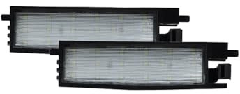 AutoStyle Set LED License Plate Lights compatible with Toyota various models, Black